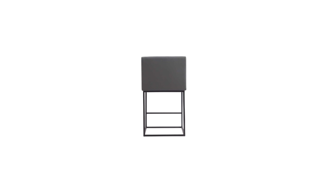 Manhattan Comfort Ambassador Metal Upholstered Counter Stool-Jennifer Furniture