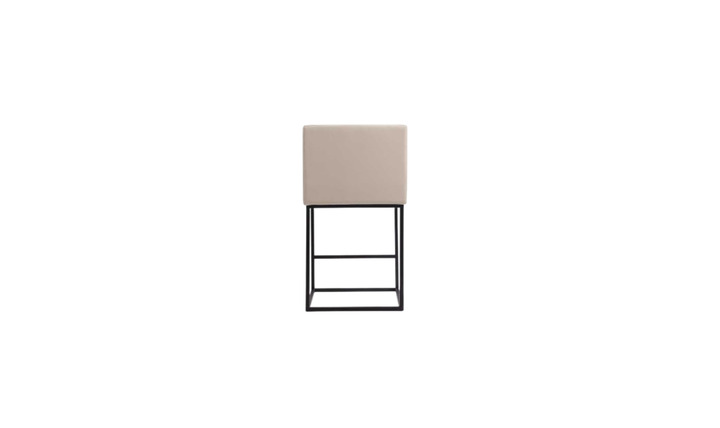 Manhattan Comfort Ambassador Metal Upholstered Counter Stool-Jennifer Furniture