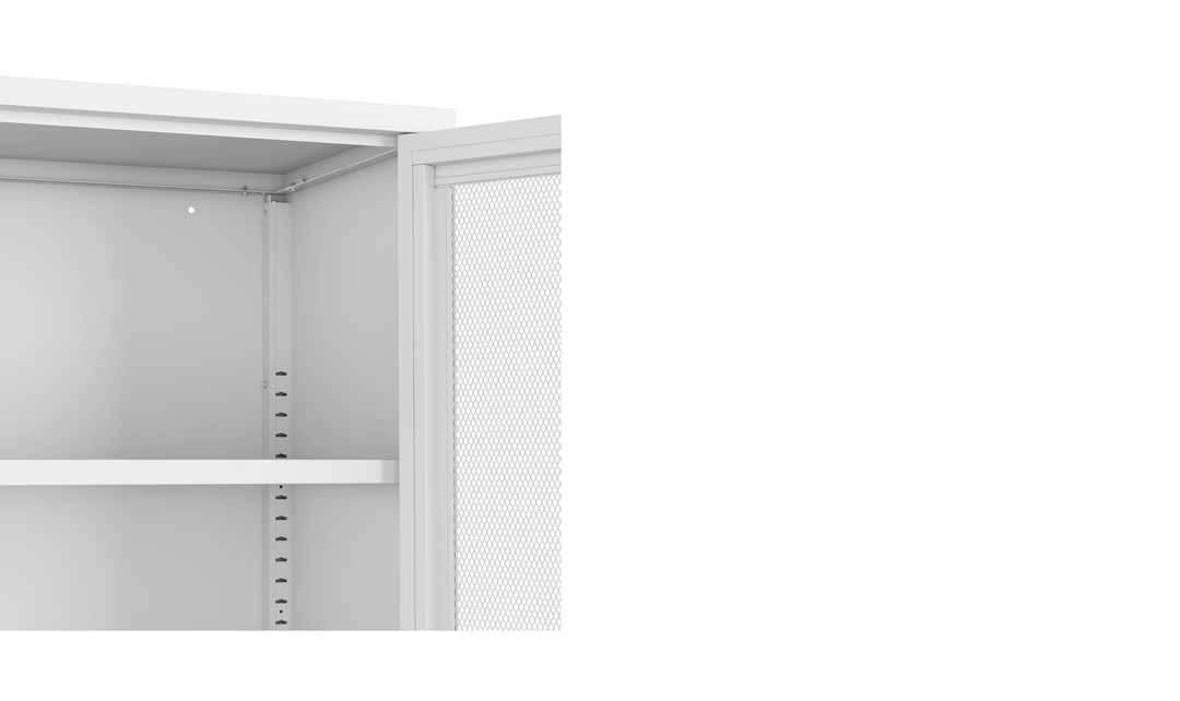 Manhattan Comfort Amelia Metal Accent Cabinet-Jennifer Furniture
