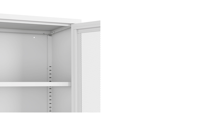 Manhattan Comfort Amelia Metal Accent Cabinet-Jennifer Furniture