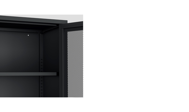 Manhattan Comfort Amelia Metal Accent Cabinet-Jennifer Furniture