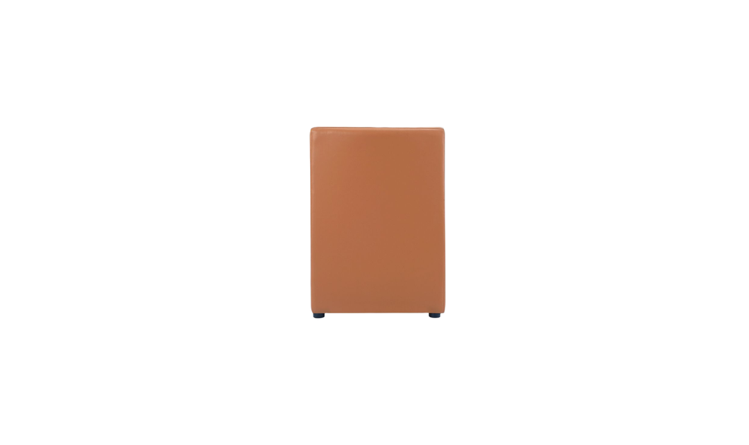 Manhattan Comfort Anna Square Vegan Leather Armchair-Jennifer Furniture