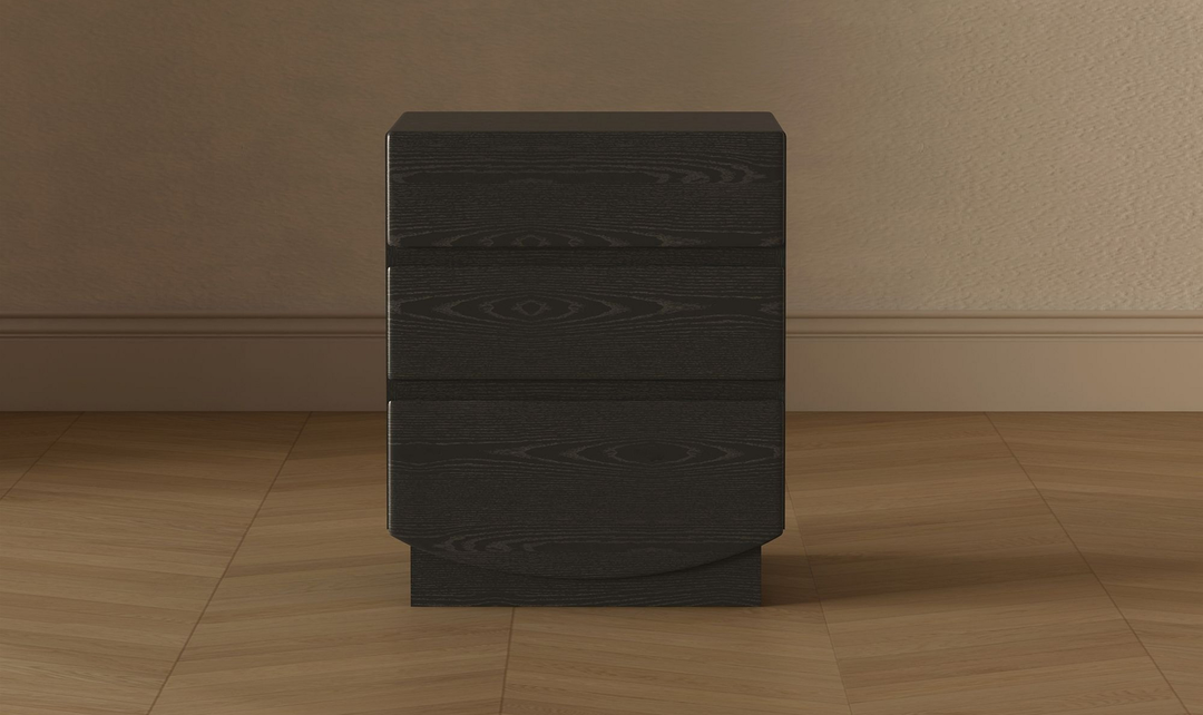 Manhattan Comfort Ardea Wooden Nightstand With Three Drawers-Jennifer Furniture