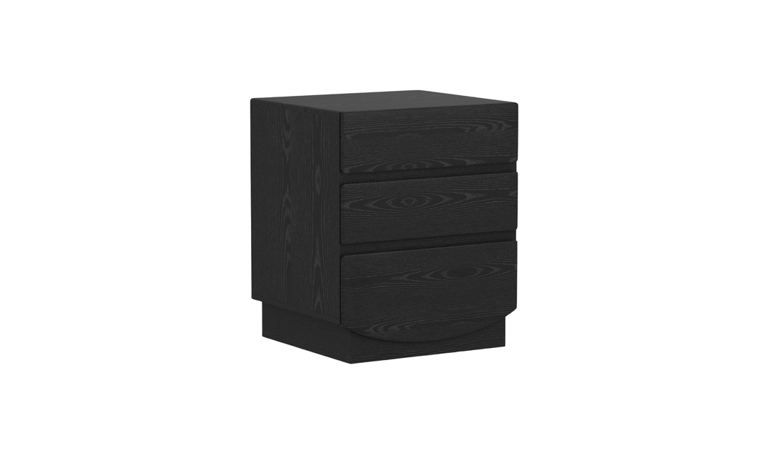 Manhattan Comfort Ardea Wooden Nightstand With Three Drawers-Jennifer Furniture