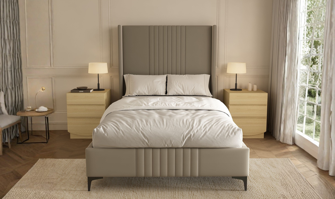 Manhattan Comfort Ardea Wooden Nightstand With Three Drawers-Jennifer Furniture
