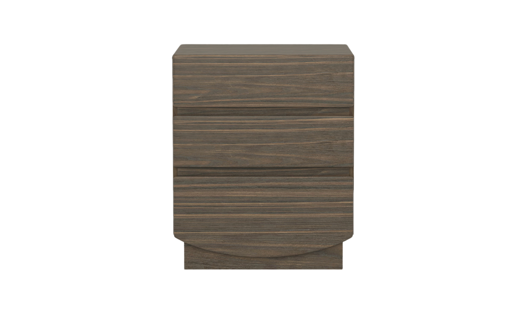 Manhattan Comfort Ardea Wooden Nightstand With Three Drawers-Jennifer Furniture