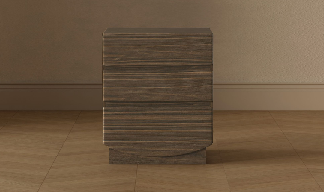 Manhattan Comfort Ardea Wooden Nightstand With Three Drawers-Jennifer Furniture