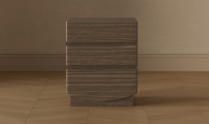Manhattan Comfort Ardea Wooden Nightstand With Three Drawers-Jennifer Furniture