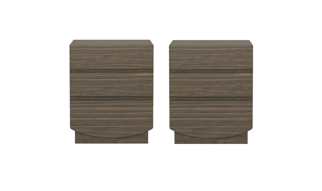 Manhattan Comfort Ardea Wooden Nightstand With Three Drawers-Jennifer Furniture