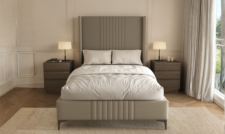 Manhattan Comfort Ardea Wooden Nightstand With Three Drawers-Jennifer Furniture