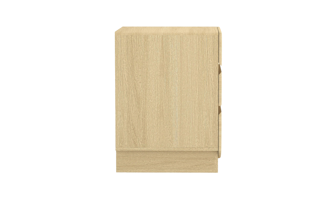 Manhattan Comfort Ardea Wooden Nightstand With Three Drawers-Jennifer Furniture