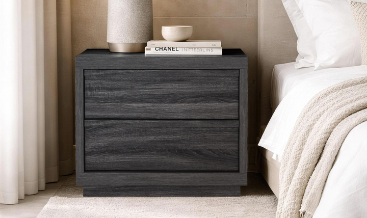 Manhattan Comfort Navis Nightstand With Two Drawers-Jennifer Furniture