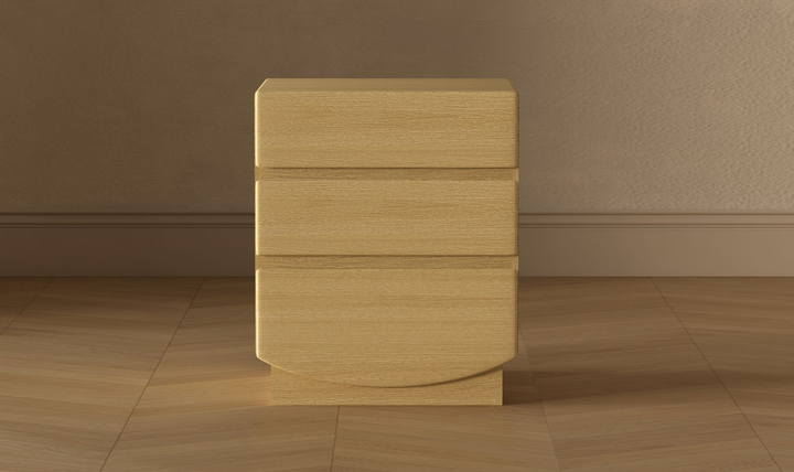Manhattan Comfort Ardea Wooden Nightstand With Three Drawers-Jennifer Furniture