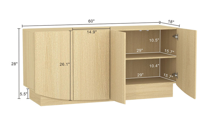 Manhattan Comfort Ardea Wooden Sideboard