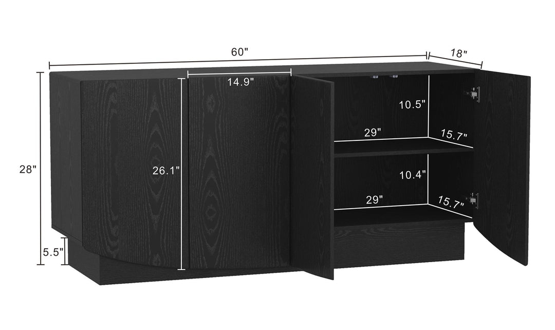 Manhattan Comfort Ardea Wooden Sideboard