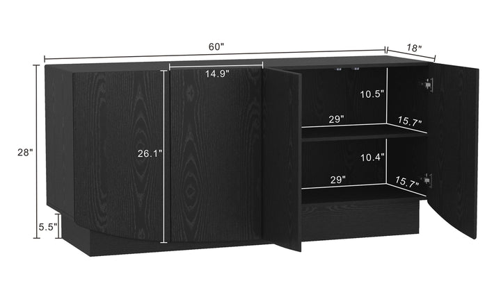 Manhattan Comfort Ardea Wooden Sideboard