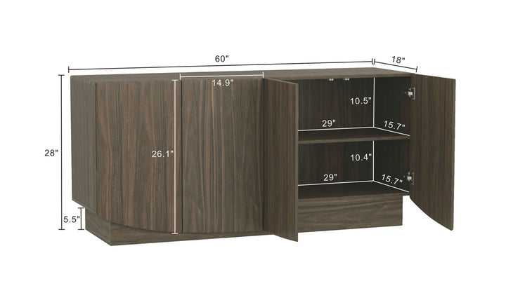 Manhattan Comfort Ardea Wooden Sideboard