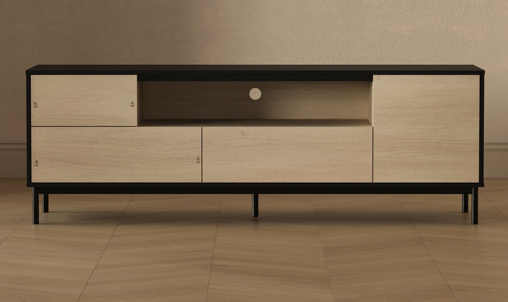 Manhattan Comfort Arvon TV Stand With Metal Legs- Jennifer Furniture