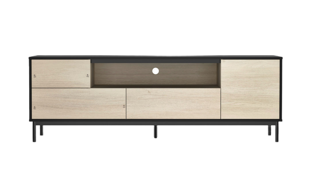 Manhattan Comfort Arvon TV Stand With Metal Legs- Jennifer Furniture