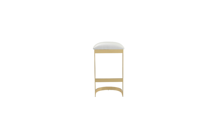 Manhattan Comfort Aura Metal Upholstered Barstool-Jennifer Furniture