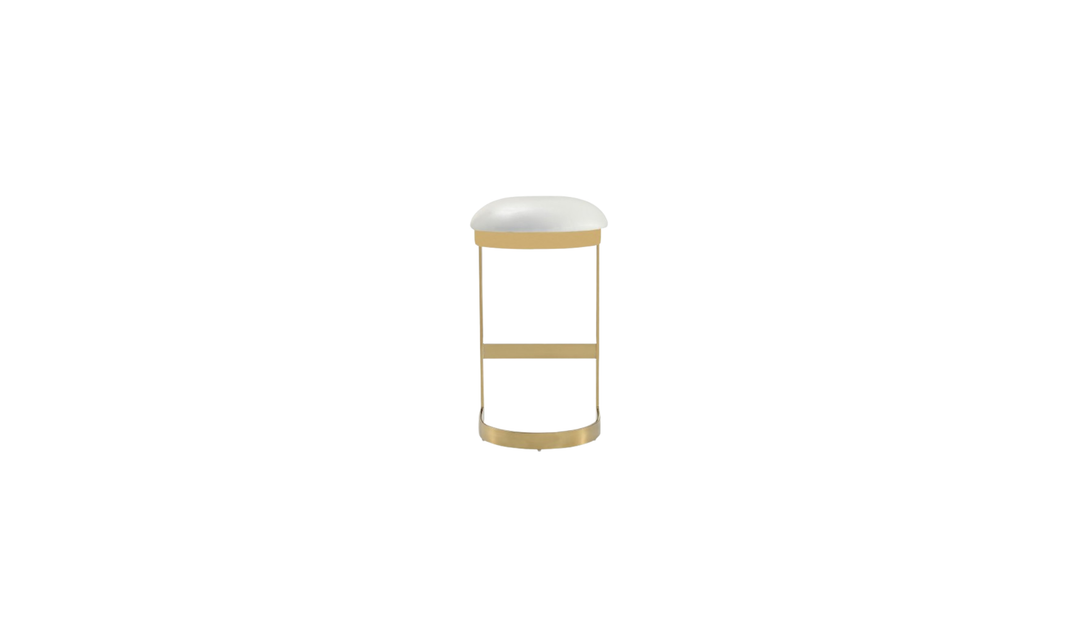Manhattan Comfort Aura Metal Upholstered Barstool-Jennifer Furniture