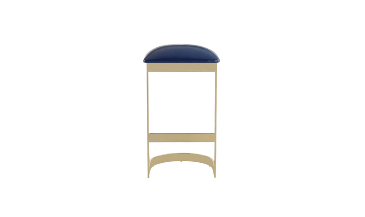 Manhattan Comfort Aura Metal Upholstered Barstool-Jennifer Furniture