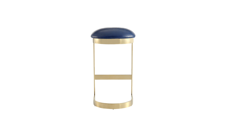 Manhattan Comfort Aura Metal Upholstered Barstool-Jennifer Furniture