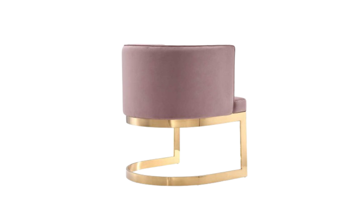 Manhattan Comfort Aura Velvet Metal Dining Chair-Jennifer Furniture