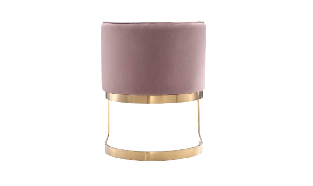 Manhattan Comfort Aura Velvet Metal Dining Chair-Jennifer Furniture