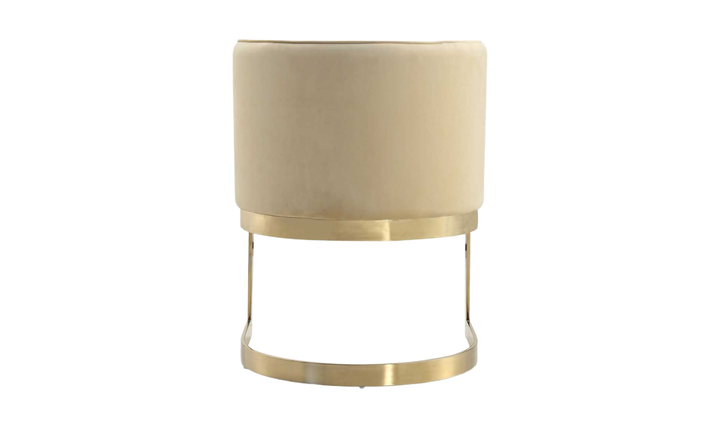 Manhattan Comfort Aura Velvet Metal Dining Chair-Jennifer Furniture