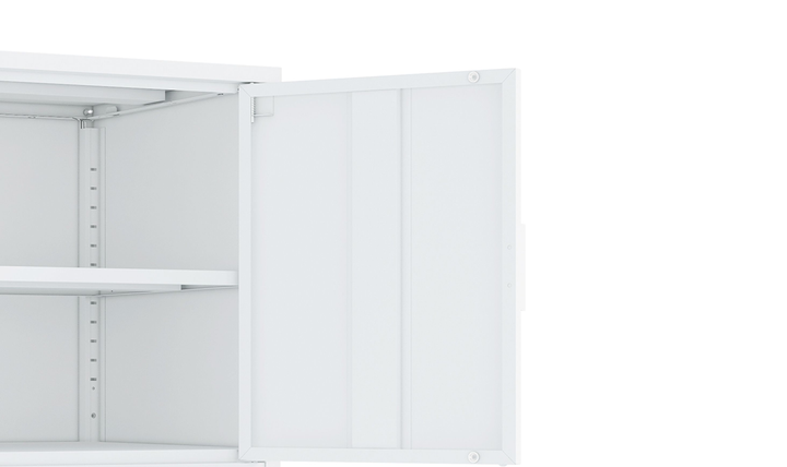Manhattan Comfort Ava Metal Accent Cabinet With Adjustable Shelves