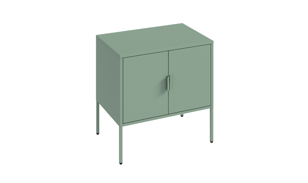 Manhattan Comfort Ava Metal Accent Cabinet With Adjustable Shelves