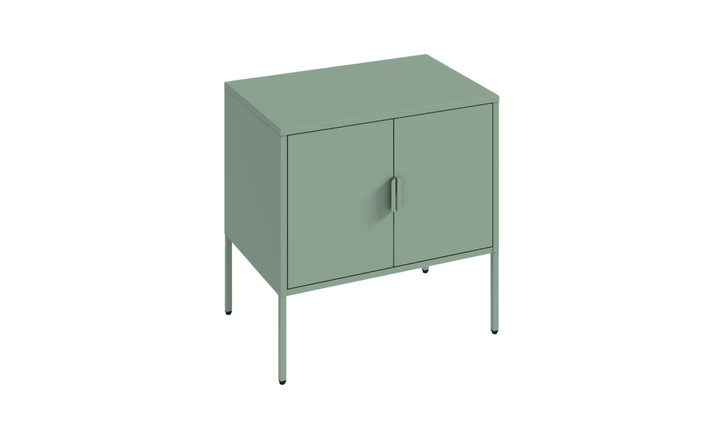 Manhattan Comfort Ava Metal Accent Cabinet With Adjustable Shelves