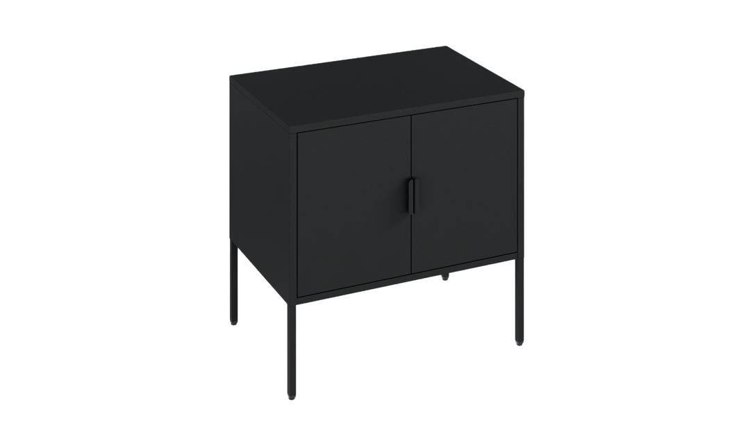 Manhattan Comfort Ava Metal Accent Cabinet With Adjustable Shelves