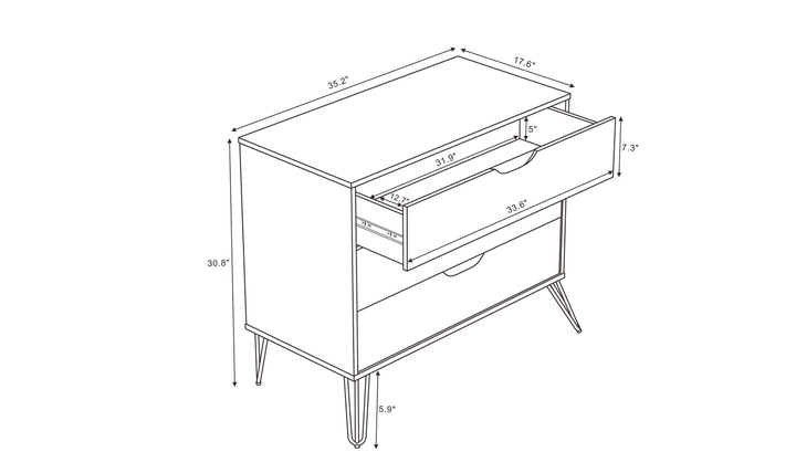 Manhattan Comfort Avira Wooden Dresser With Three-Drawer-jennifer