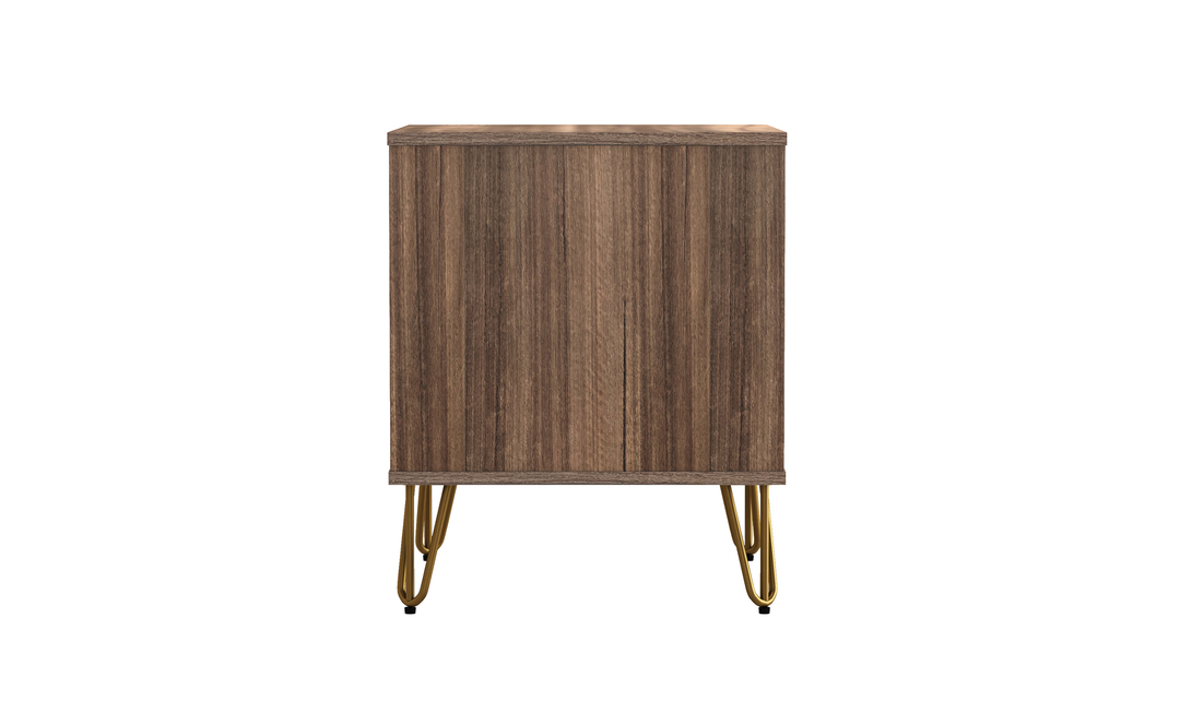 Manhattan Comfort Avira Wooden Nightstand With Two-Drawer