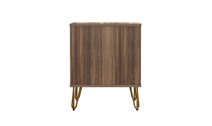 Manhattan Comfort Avira Wooden Nightstand With Two-Drawer
