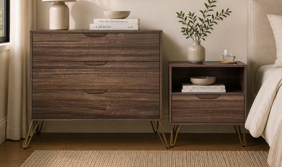 Manhattan Comfort Avira Wooden Nightstand - Jennifer Furniture