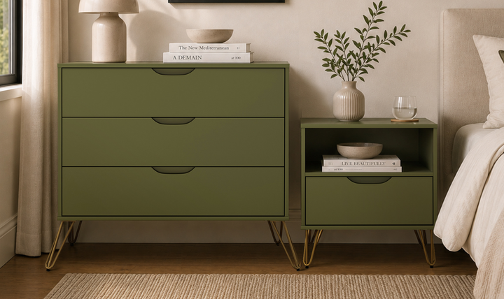 Manhattan Comfort Avira Wooden Nightstand - Jennifer Furniture