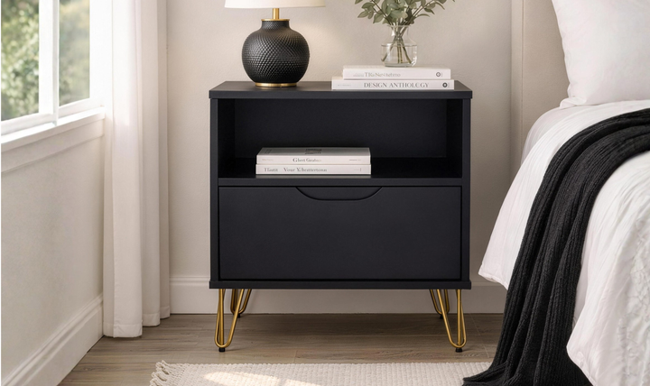 Manhattan Comfort Avira Wooden Nightstand - Jennifer Furniture