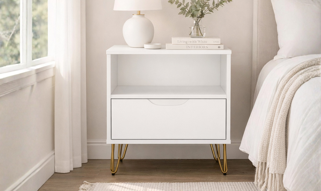 Manhattan Comfort Avira Wooden Nightstand - Jennifer Furniture