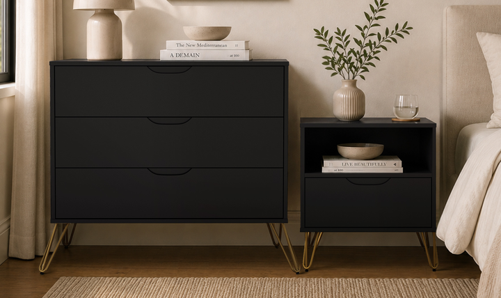 Manhattan Comfort Avira Wooden Nightstand - Jennifer Furniture