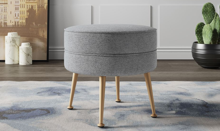 Manhattan Comfort Bailey Upholstered Accent Ottoman