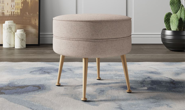 Manhattan Comfort Bailey Upholstered Accent Ottoman