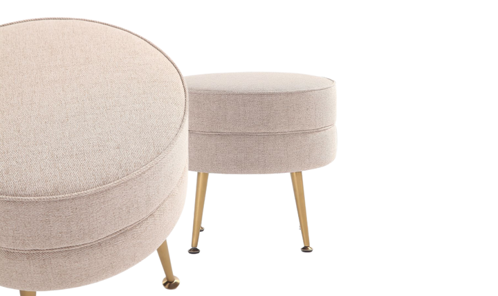 Manhattan Comfort Bailey Upholstered Accent Ottoman