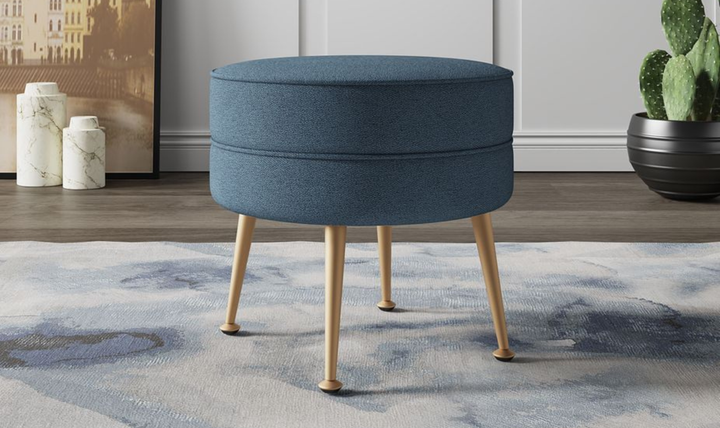 Manhattan Comfort Bailey Upholstered Accent Ottoman