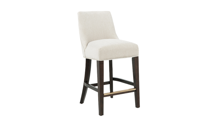Manhattan Comfort Beever Chenille Wood Counter Stool-jennifer