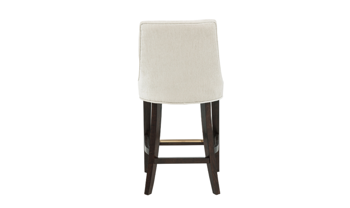 Manhattan Comfort Beever Chenille Wood Counter Stool-jennifer