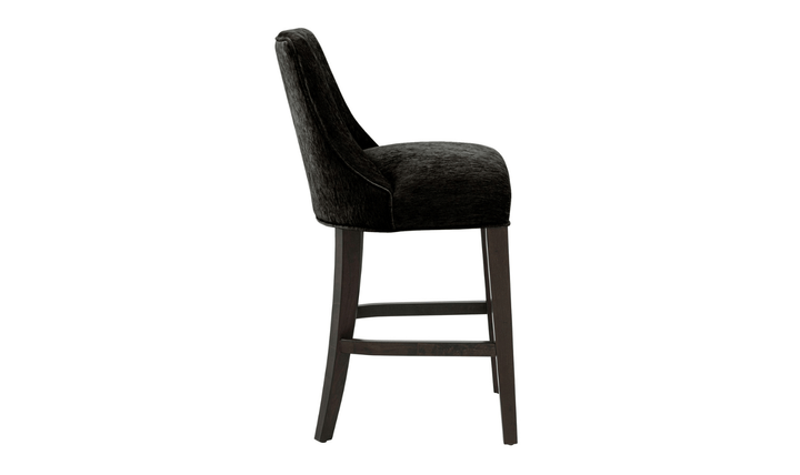 Manhattan Comfort Beever Chenille Wood Counter Stool-jennifer