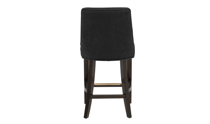 Manhattan Comfort Beever Chenille Wood Counter Stool-jennifer